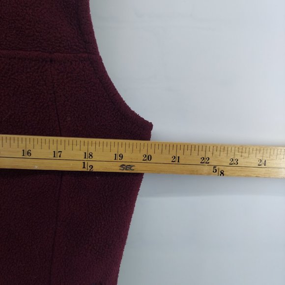 vintage LL Bean Fleece Vest size large - Picture 4 of 7